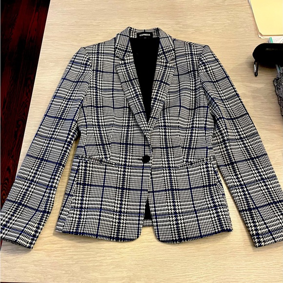 Express Plaid Blazer - Size 6 - Picture 1 of 8